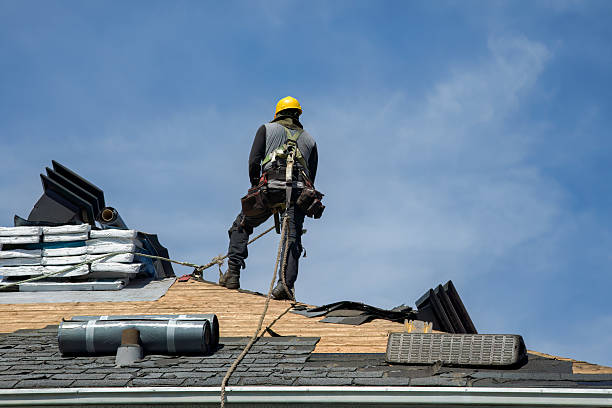 Professional Roof Installation technician working in Temperanceville, VA